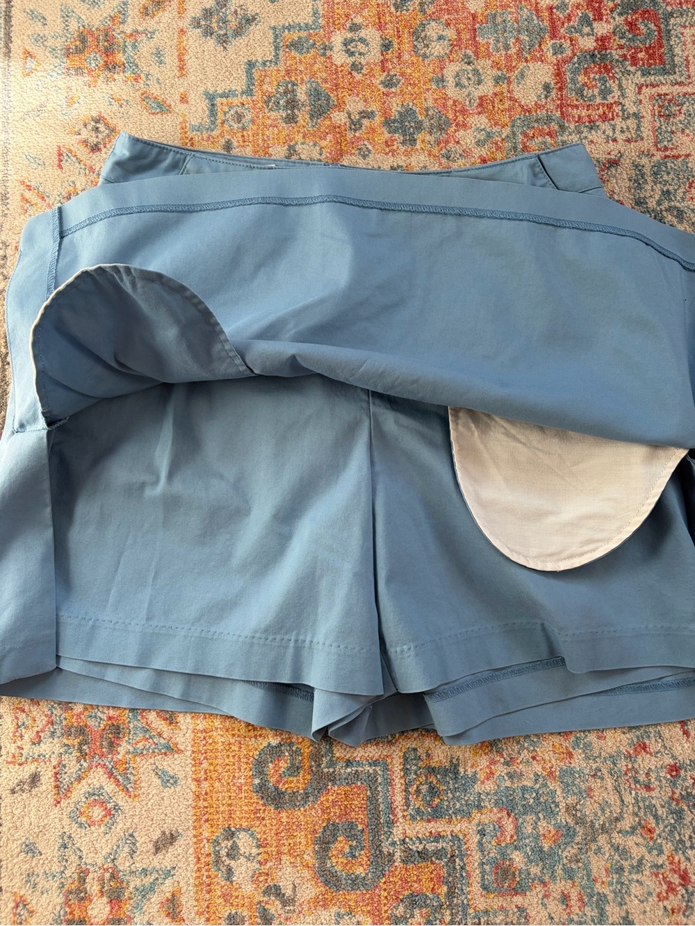Adidas sky-blue tennis skirt/skort - Picture 3 of 5